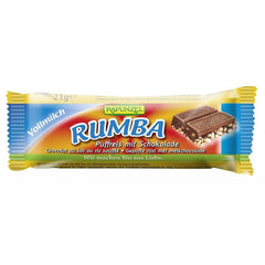 Tablette Rumba au chocolat au lait et riz préparé BIO 21 g - RAIPONCE