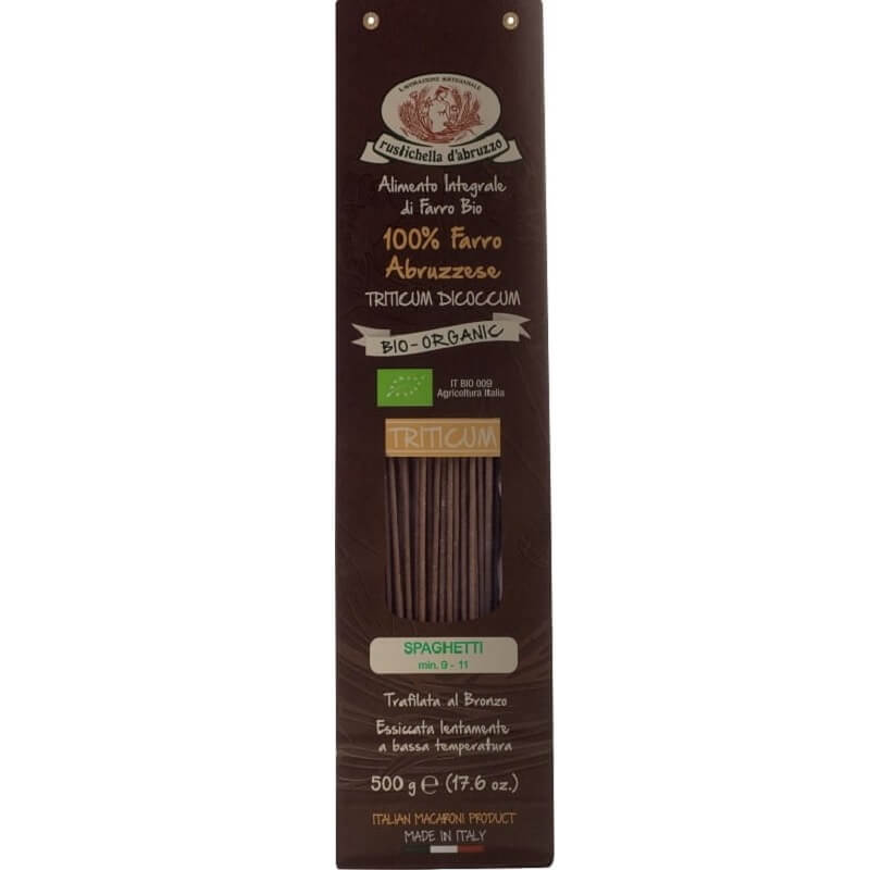 Pâtes (de sandwich complet) spaghetti BIO 500 g - RUSTICHELLA DABRUZZO