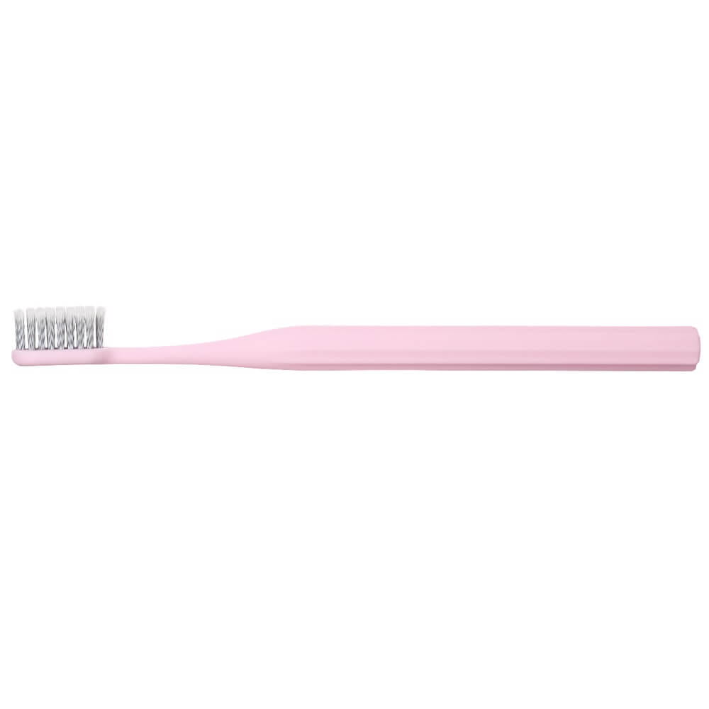 Brosse à dents pour adultes rose poils moyens - ZUZII