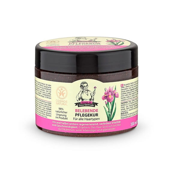 Masque pour tous types de cheveux, force nourrissante et brillance ECO 300 ml - OMA GERTRUDE