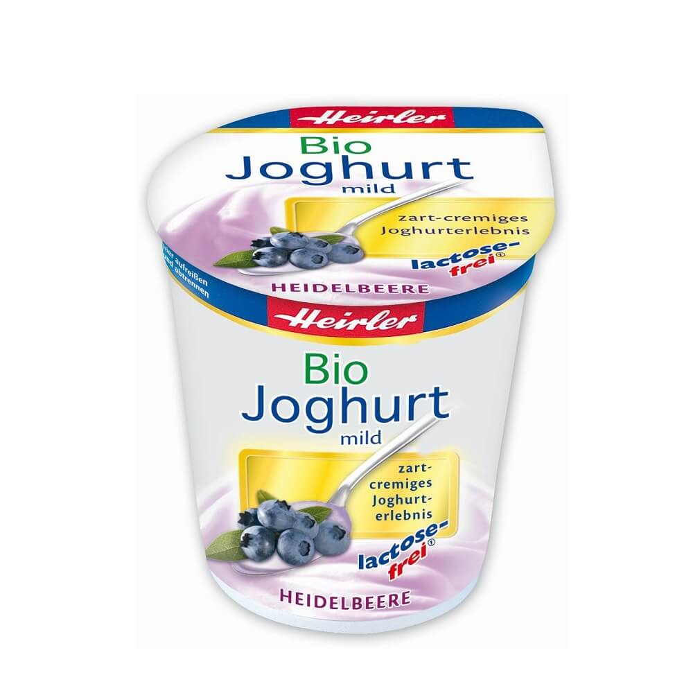 Yogourt sans lactose à la myrtille BIO 150 g - HEIRLER