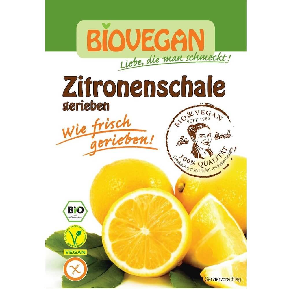 Zeste de citron séché, en poudre sans gluten BIO 9 g - BIO VEGAN