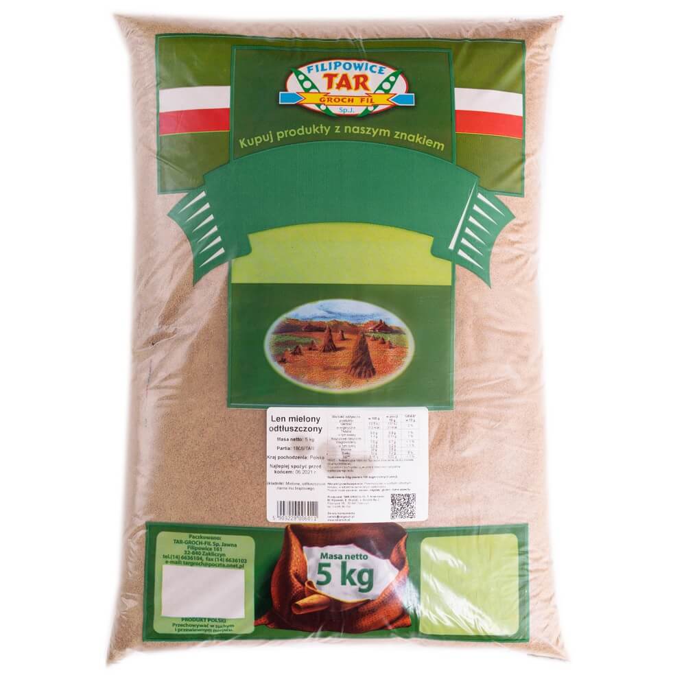 Lin moulu, graines de lin dégraissées 5 kg TARGROCH