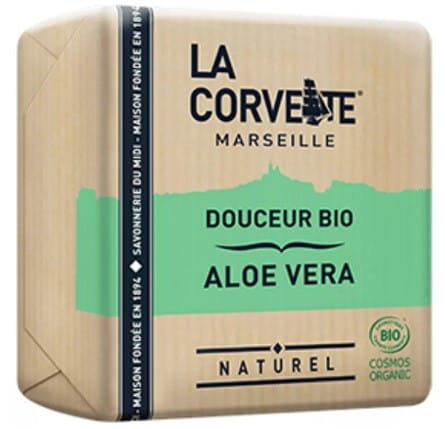 Savon écologique de Marseille à l'aloès 100 g - LA CORVETTE