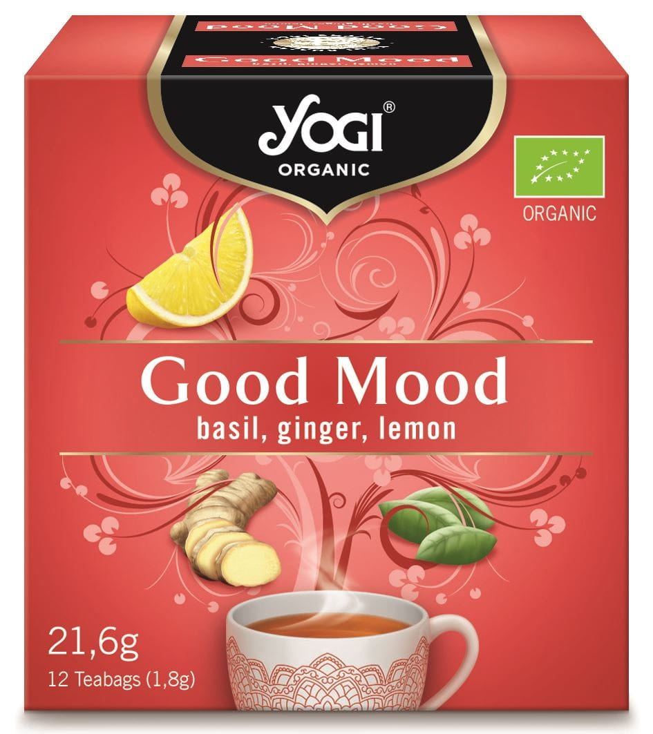 Thé bonne humeur (basilic, gingembre, citron) BIO (12 x 18 g) 216 g - YOGI