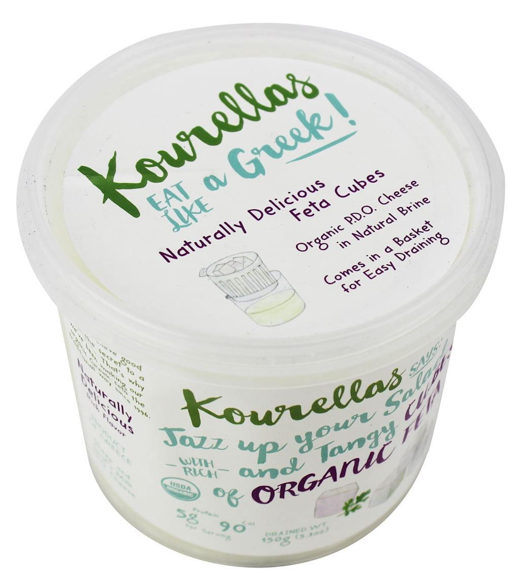 Dés de feta en saumure saumure BIO 350 g - KOURELLAS