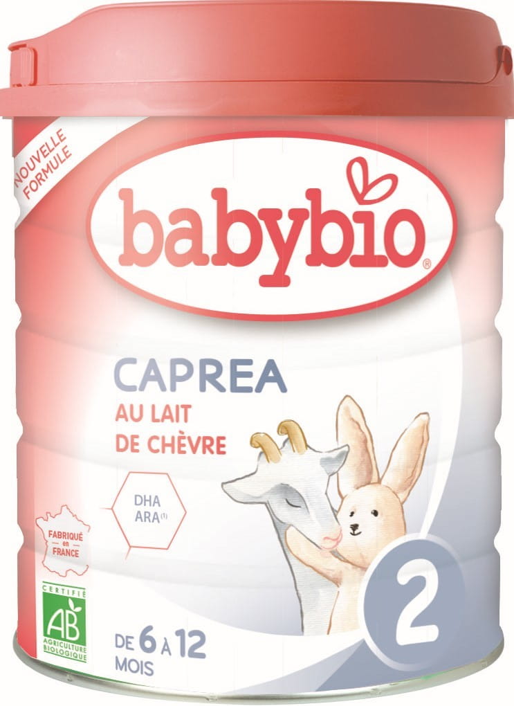 Lait de chèvre, prochain de 6 à 12 mois BIO 800 g BABYBIO