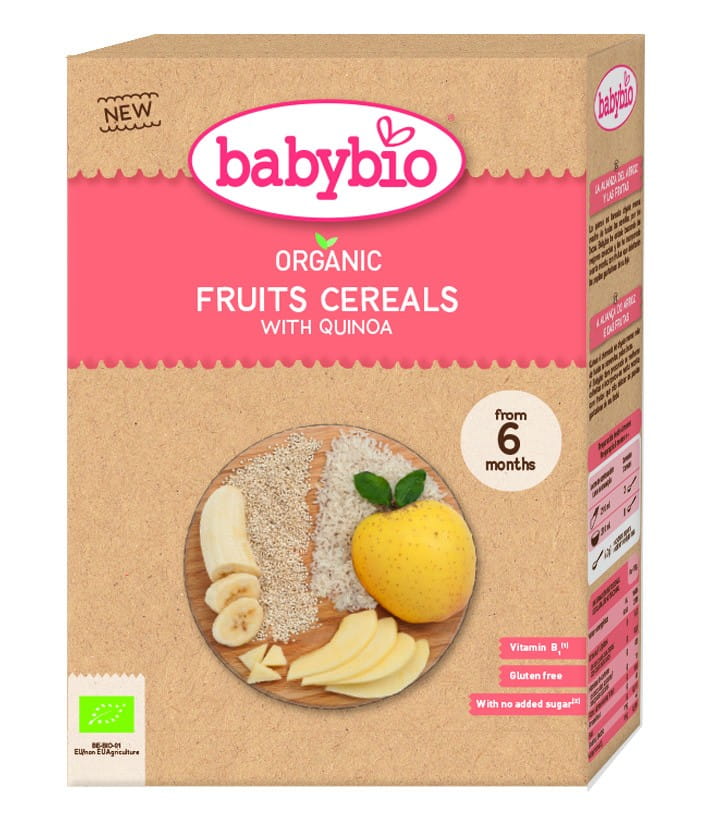 Bouillie de céréales aux fruits dès 6 mois sans gluten BIO 200 g BABYBIO