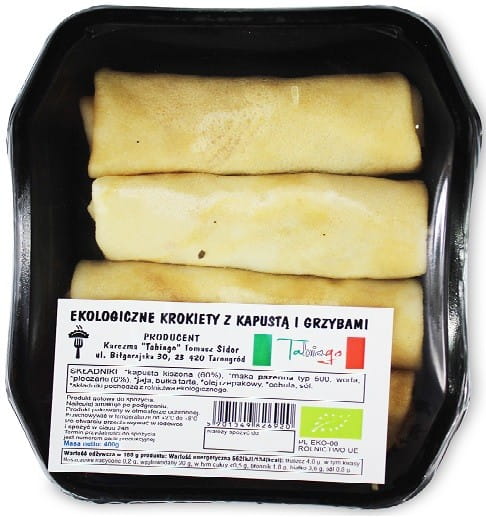 Croquettes au chou et champignons BIO 400 g - KARCZMA TABIAGO