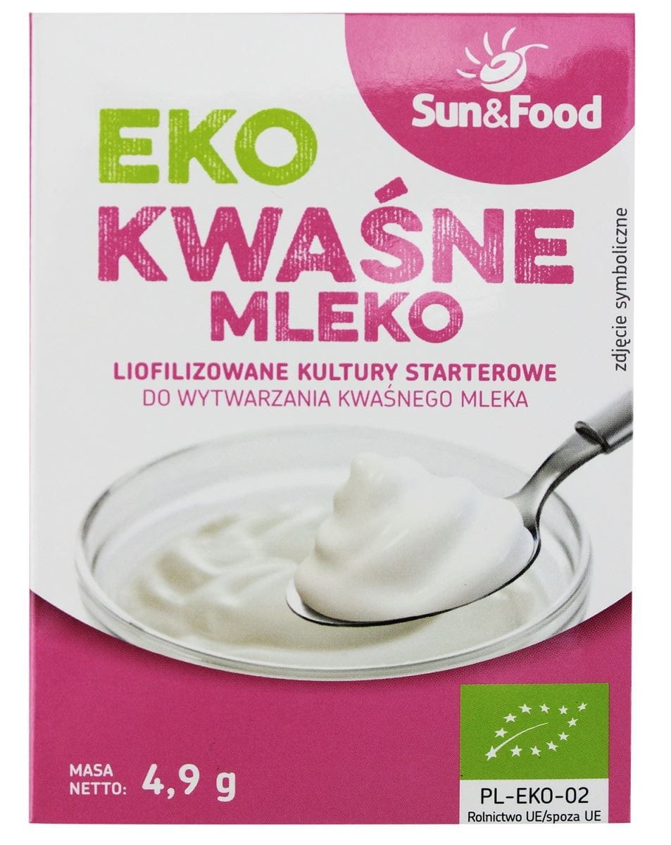 Cultures de démarrage au lait caillé lyophilisées BIO 49 g - SUN & FOOD