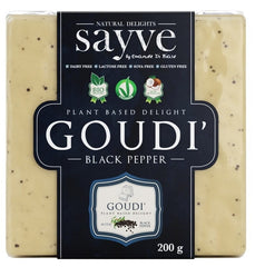 Produit végétalien aux pois chiches, arrow-root et poivre noir, sans lactose sans gluten BIO 200 g - SAYVE