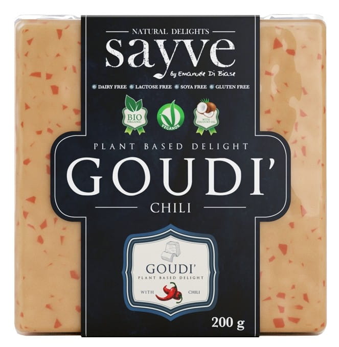 Produit végétalien aux pois chiches, arrow-root et piment, sans lactose sans gluten BIO 200 g - SAYVE