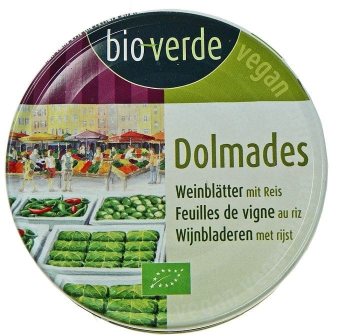 Feuilles de vigne farcies au riz BIO 190 g - BIO VERDE