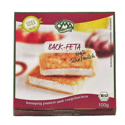 Fromage feta pané BIO (50% de matière grasse sur sec) 100 g - OMA