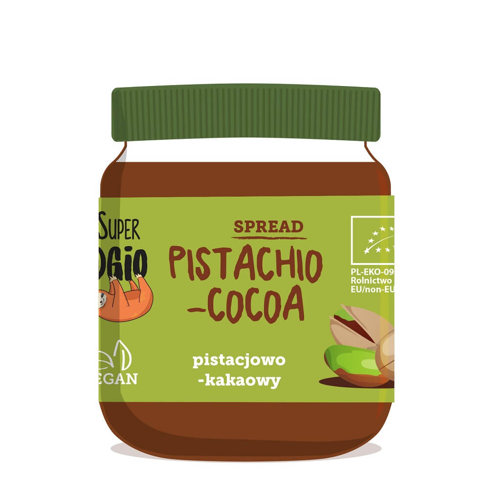 Crème sans gluten pistache et cacao BIO 190 g SUPER FUDGIO