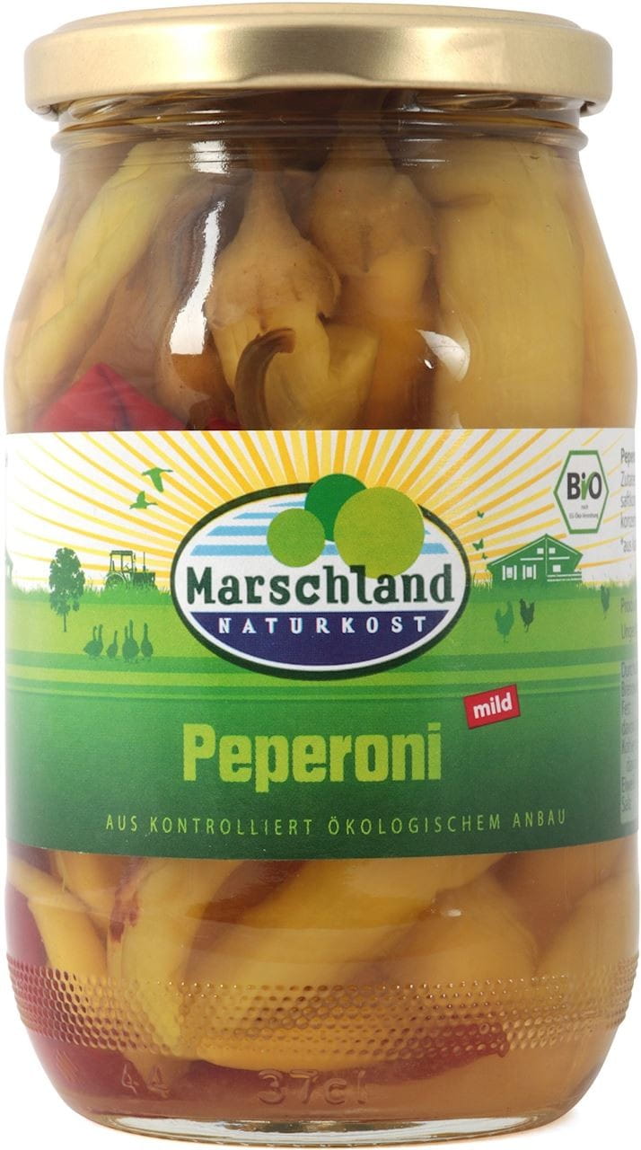 Pepperoni en saumure BIO 320 g (150 g) - MARSCHLAND NATURKOST