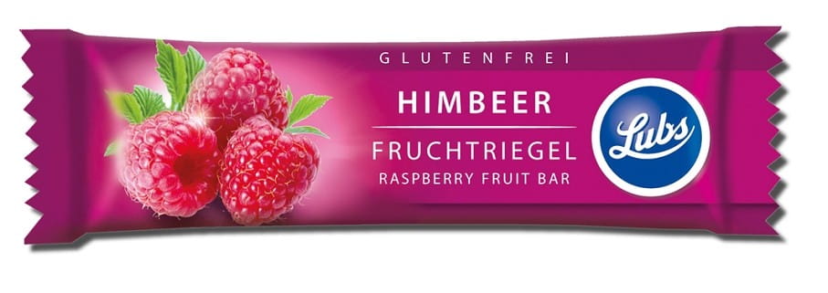 Barre aux dattes sans gluten aux framboises BIO 30 g - LUBS