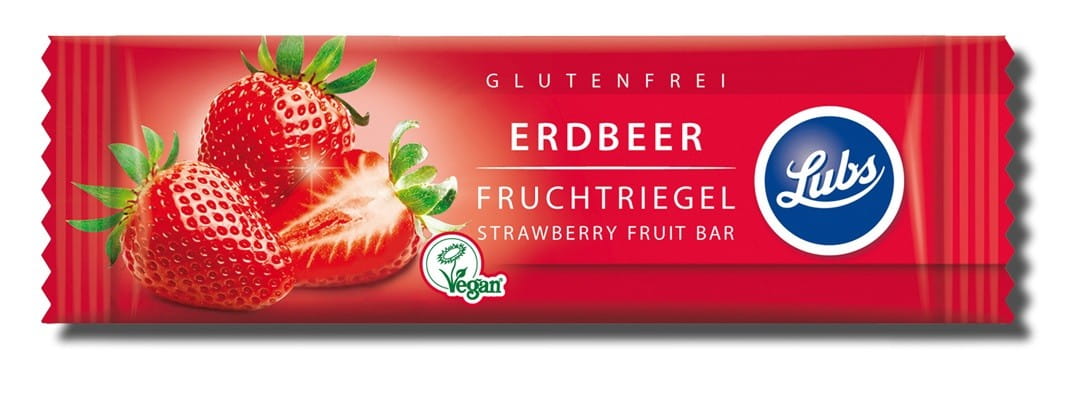 Barre aux dattes sans gluten aux fraises BIO 30 g - LUBS