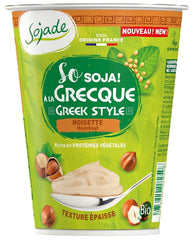 Produit de soja type grec aux noisettes sans gluten BIO 400 g - SOJADE