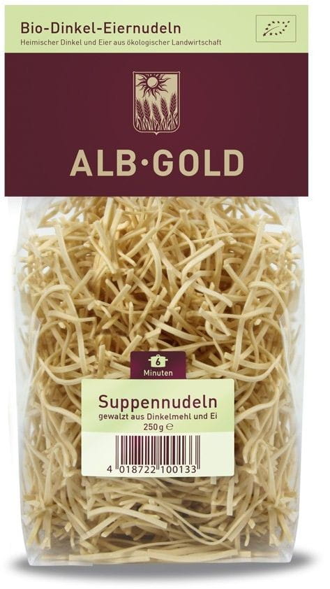 Fil de pâtes (œuf d'épeautre) BIO 250 g - ALB GOLD