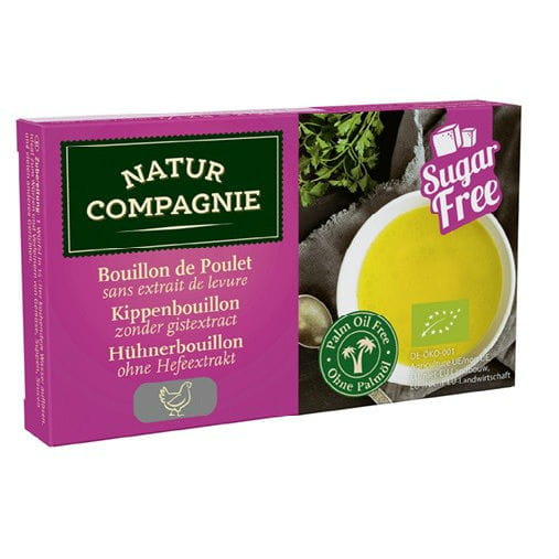 Bouillon - cubes de volaille sans sucre ajouté ni levure BIO 80 g - NATUR COMPAGNIE