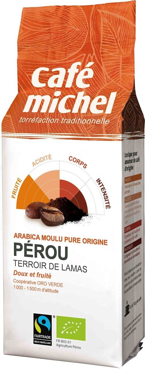 Café moulu arabica pérou commerce équitable BIO 250 g - CAFE MICHEL