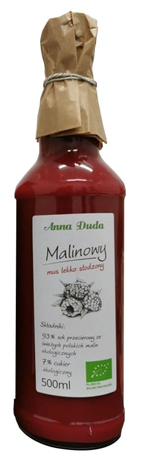 Mousse framboise légèrement sucrée BIO 500 ml - ANNA DUDA