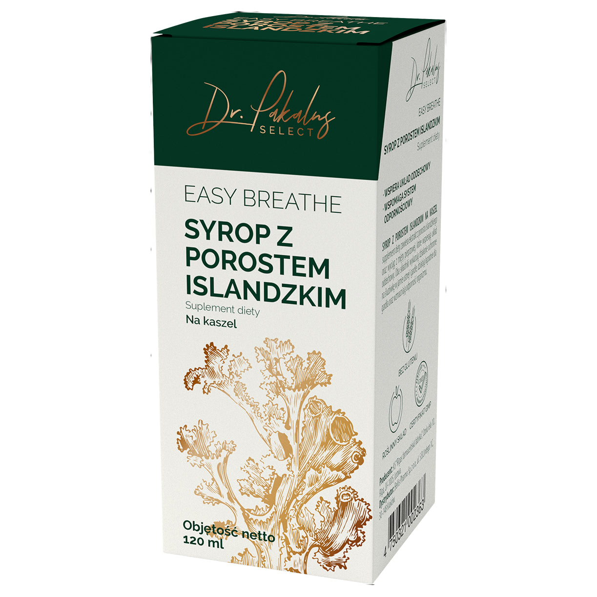 Sirop de lichen d'Islande pour la toux 120 ml - DR PAKALNS