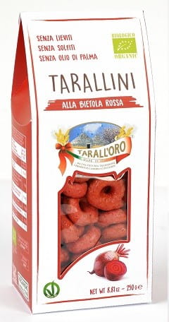 Snacks Tarallini à la betterave BIO 250 g - PASTIFICIO TARALL 'ORO