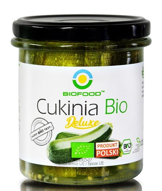 Courgettes en saumure deluxe sans gluten BIO 320 g (200 g) - BIO FOOD