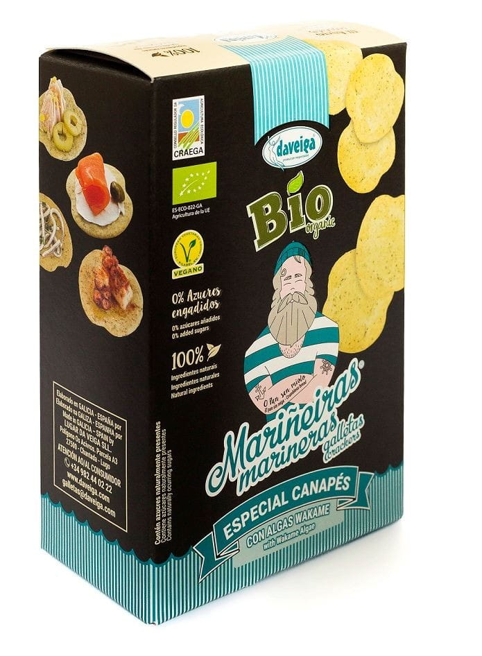 Crackers au wakamé BIO 100 g - DAVEIGA