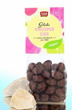 Oeufs croustillants en chocolat végétalien BIO 80 g ROSENGARTEN