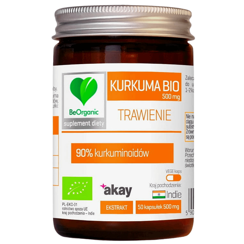 Curcuma BIO digestion 90% curcuminoïdes 500 MG stress 50 gélules de beorganic MEDICALINE