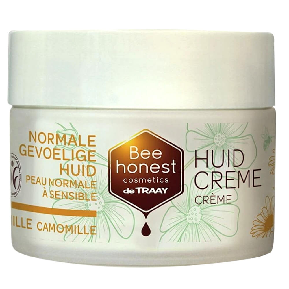 Crème visage à la camomille peaux normales et sensibles éco 100 ml - BEE HONEST