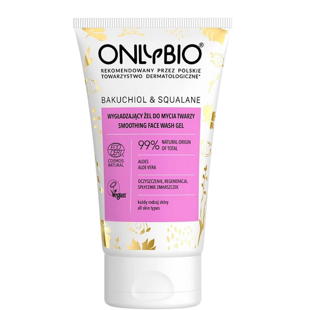 Bakuchiol et squalane gel nettoyant visage lissant éco 150 ml - UNIQUEMENT BIO