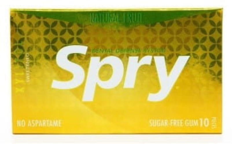 Chewing-gum au xylitol, saveur de fruits sans gluten 10 pcs (12 g) - SPRY