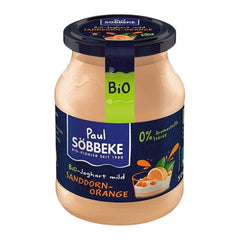 Yaourt crème orange - argousier (38% de matière grasse dans le lait) BIO 500 g (pot) - SOBBEKE