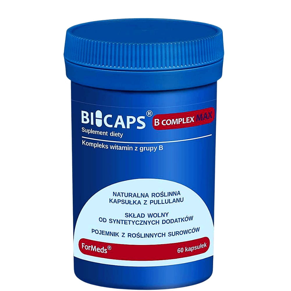 Bicaps B COMPLEX max complexe de vitamines B 60 gélules FORMEDS