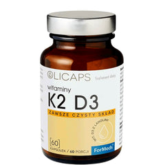 Vitamines K2 et D3 de lanoline 60 portions 60 capsules olicaps FORMEDS