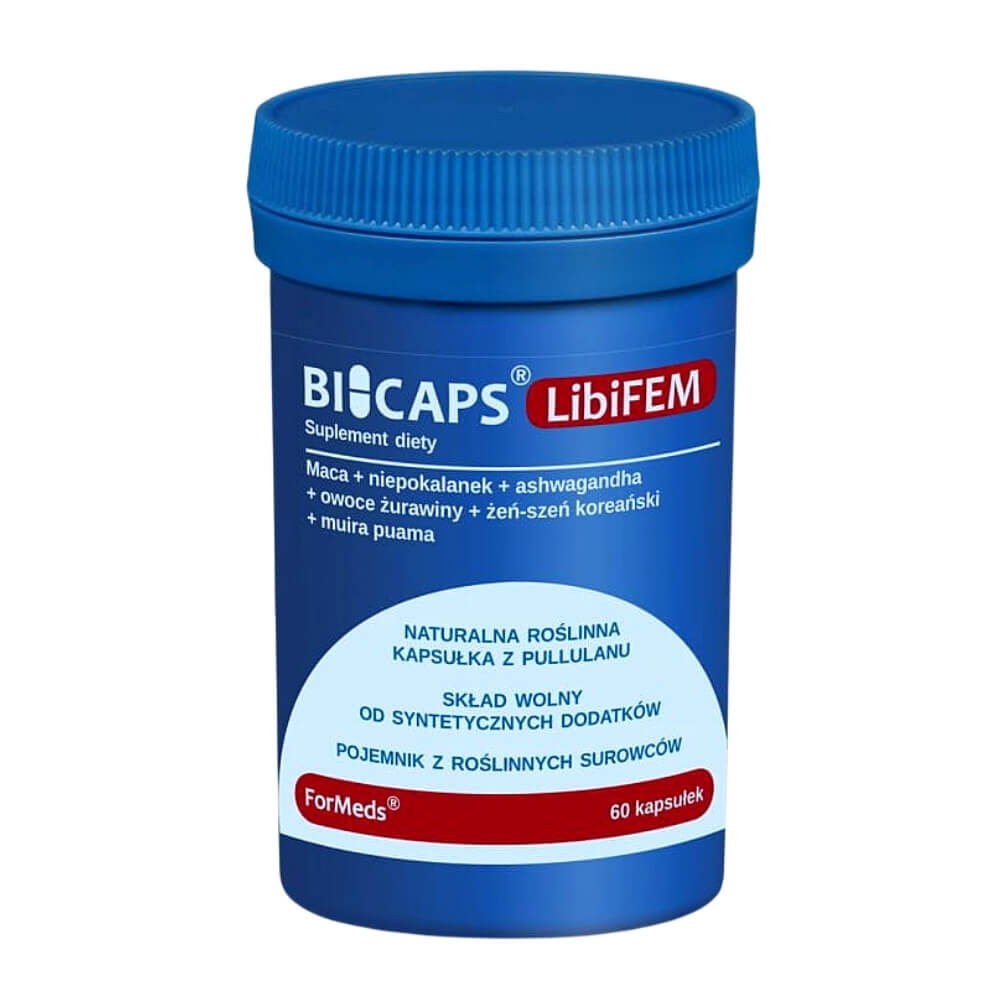 Bicaps libifem maca + gattilier + Ashwagandha + canneberge fruit + ginseng - ginseng coréen + muira puama 60 gélules FORMEDS