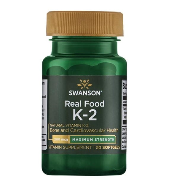 Vitamine K2 MK7 k2mk - 7 200mcg vitamine K2 - 7 de natto 30 gélules SWANSON