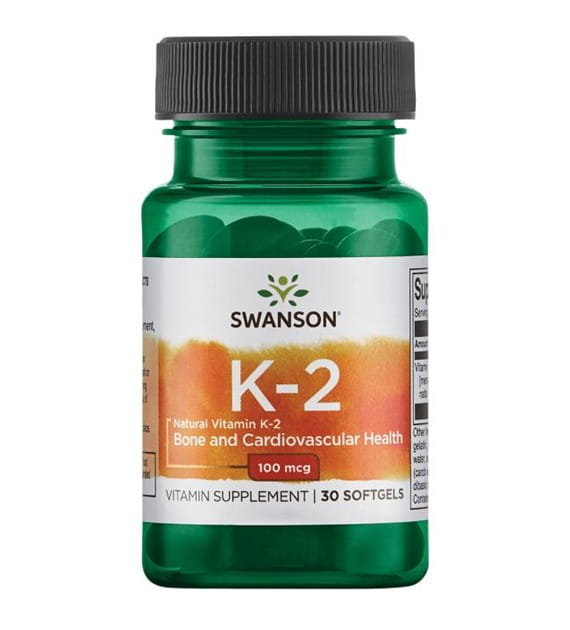 Vitamine K2 MK7 k2mk - 7 100mcg vitamine K2 - 7 de natto 30 gélules SWANSON