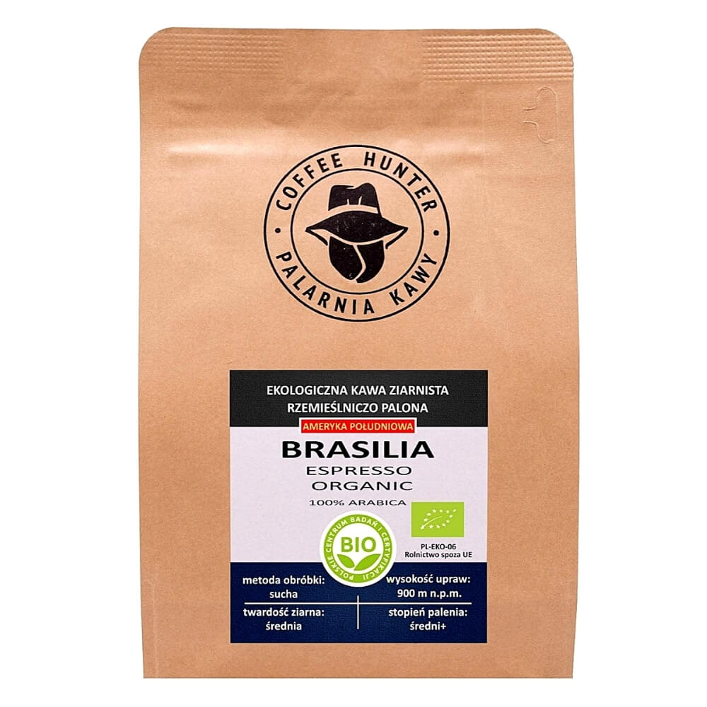 Café Arabica en grains 100% Brésil équitable BIO 250 g - COFFEE HUNTER