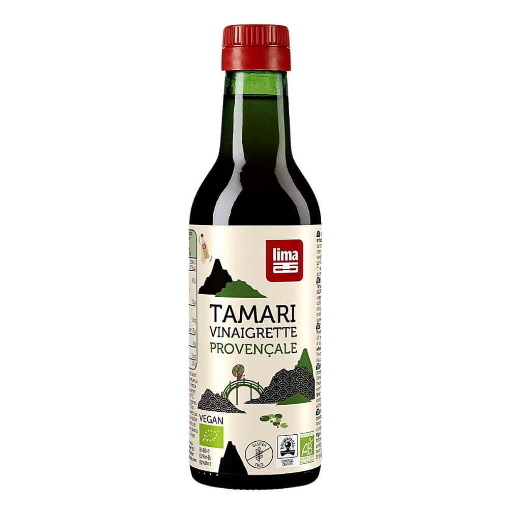 Sauce soja vinaigrette tamari aux herbes provençales sans gluten BIO 250 ml - LIMA