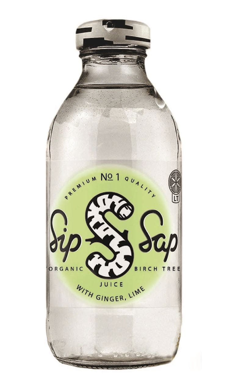 Jus de bouleau, saveur gingembre-citron vert, sans gluten BIO 330 ml - SIPSAP