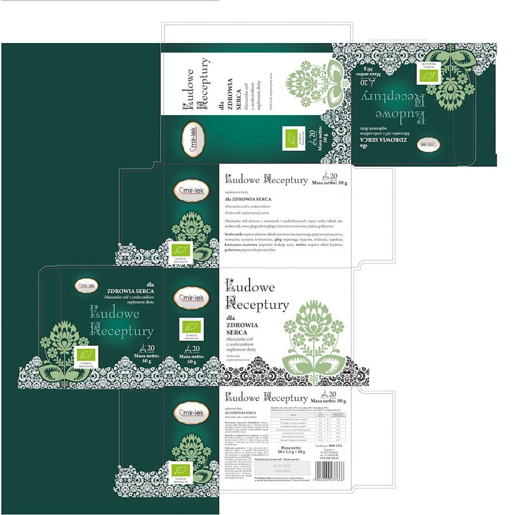 Tisane coeur BIO (20 x 25 g) 50 g - MIR - MEDICAMENT