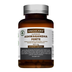 Ashwagandha FORTE 620 MG Ginseng - Ginseng indien 60 capsules végétaliennes SINGULARIS