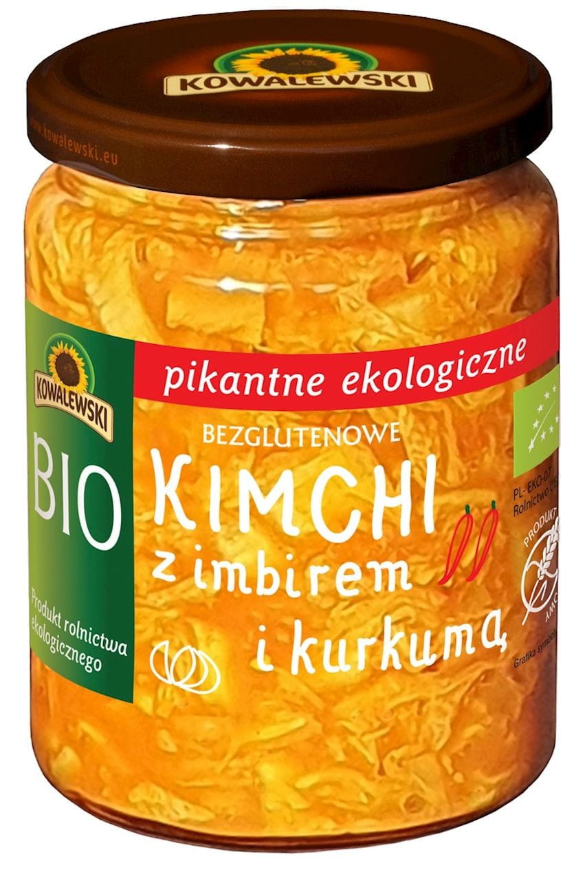 Kimchi au gingembre et curcuma épicé sans gluten BIO 460 g - KOWALEWSKI