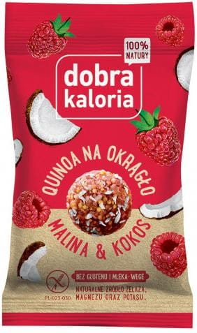 Snack coco au quinoa et framboise sans gluten 24g GOOD KALORIA