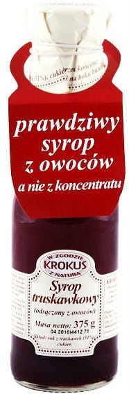 Sirop de fraise 375g KROKUS